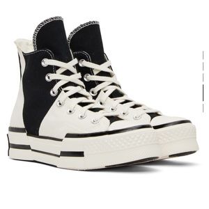 Converse chuck 70 plus platform black and white